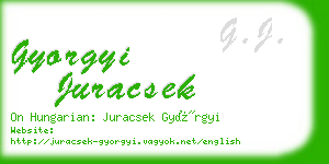 gyorgyi juracsek business card